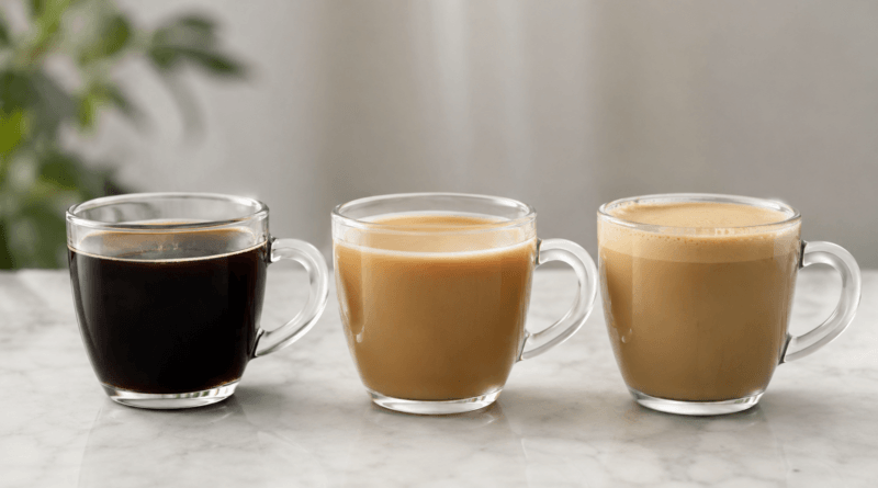 Vergleich von schwarzem Kaffee, Milchkaffee und Bulletproof Coffee beim Fasten