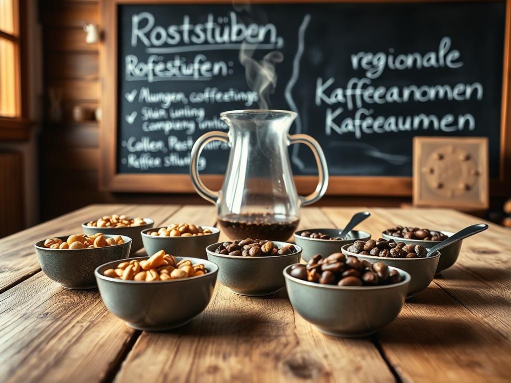 Röststufen und regionale Kaffeearomen
