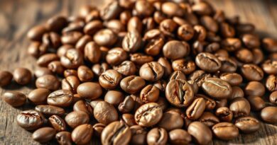 Auswahl von Kaffeebohnen