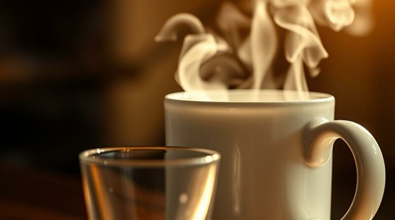 schwitzen von kaffee